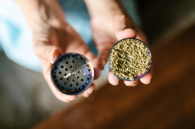 grinding medical cannabis